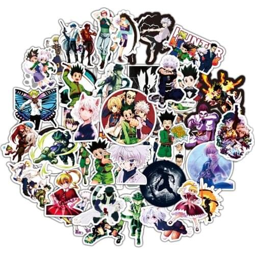 50pcs full time hunter stickers paper graffiti stickers pull rod cases PVC waterproof sticker 2019