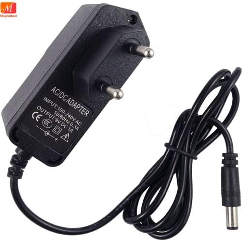 9V 1A 1000mA AC 100V-240V Converter power Adapter Charger To DC 9V1A 9W Power Supply EU US Plug DC 5.5 x 2.5 / 2.1mm