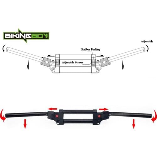 BIKINGBOY 28mm 1 1/8" ATV Quad Aluminum Adjustable Anti Vibration Handlebars For Suzuki Kawasaki Honda Yamaha All ATV Quad Bikes