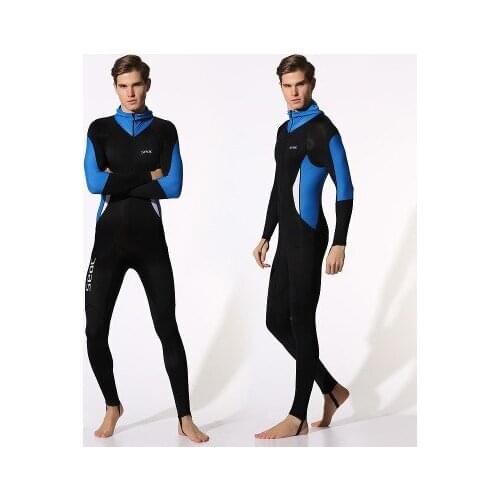 Quick Drying Front Zipper Surf Wetsuit For Men Diving Suits One Pieces Adults Rash Guards Long Sleeves