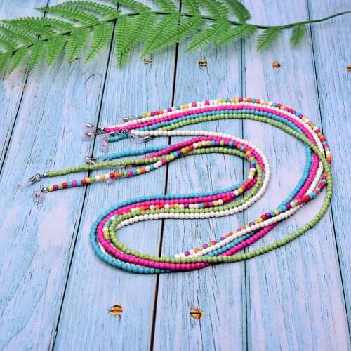 Sunglasses Chains For Women 4MM Beads Masking Eyeglasses Chains Lanyard 2021 New Fashion Jewelry Wholesale