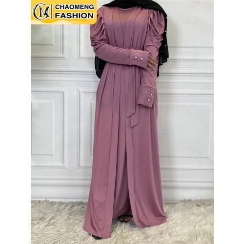 Eid Middle East Dubai Abaya Fashion Cardigan Muslim For Women Modest Robe Caftan Turkey Kaftan Ramadan Arabic Islamic Clothing