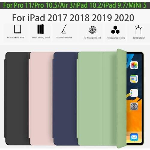 For iPad 9.7 5th 6th case for ipad 10.2 7th Pro 10.5 Air 3 MiNi 5 2019 protective case for iPad Pro11 soft bracket cover A1979