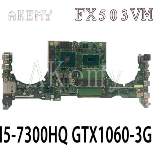 DA0BKLMBAB0 Laptop motherboard For Asus TUF Gaming FX503VM Test original mainboard I5-7300HQ GTX1060-3G