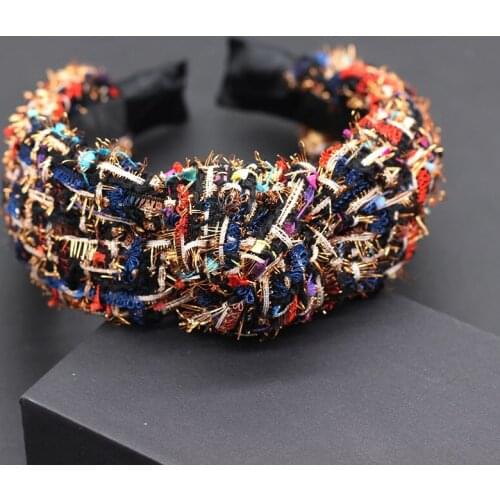 Beautiful fashion ladies headband Color fabric casual headband New Korean fashion wild girl hair accessories headband 620