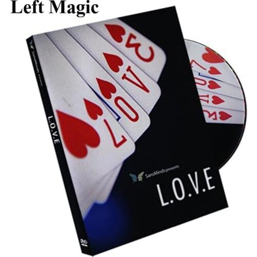 L.O.V.E (DVD And Gimmick) - Card Magic Tricks Magic For Lover Fun Stage Close Up Magic Props Illusions Magic Accessories
