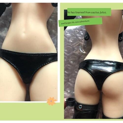 1/6 Scale Female Figure Clothes Leather Shorts for 6" TBLeague Action Figures