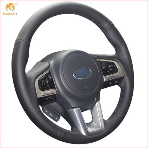 MEWANT for Subaru Legacy 2016 Outback 2015 2016 XV 2016 Forester 2016 Artificial Leather Car Steering Wheel Cover Accessories