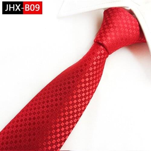 Fashion Red Silk 8cm Mens Tie Floral Striped Jacquard Weave Necktie For Men Business Wedding Gravata Formal Accessories Ties