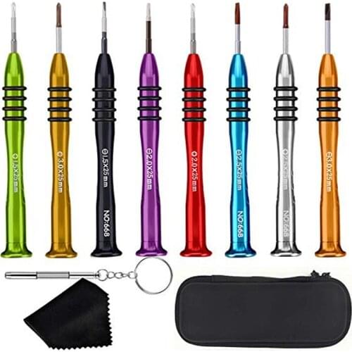 Precision Screwdriver Set of 8 Magnetic Professional Repair Tool Kit for Glasses Electronics and Watch Repair