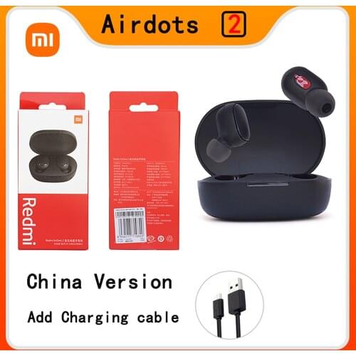 Xiaomi Redmi Airdots 2 Earbuds True Wireless Earphone Bluetooth 5.0 Headset With Mic Charging Earphone In-Ear stereo bass
