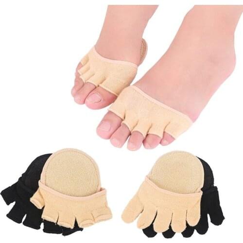 Open Toe Five Finger Socks Female High Heels Invisible Shallow Mouth Bamboo Cotton Socks Summer Thin Short Toe Half Socks