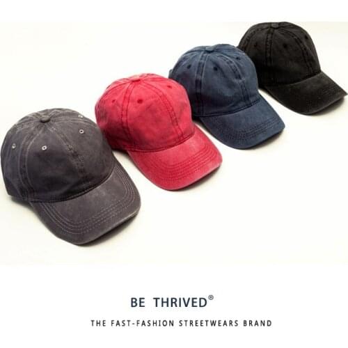 2020 New Fashion Brand Wash Water Retro European and American Hip Hop Casquette Curved Brim Baseball Cap Men and Women Hat