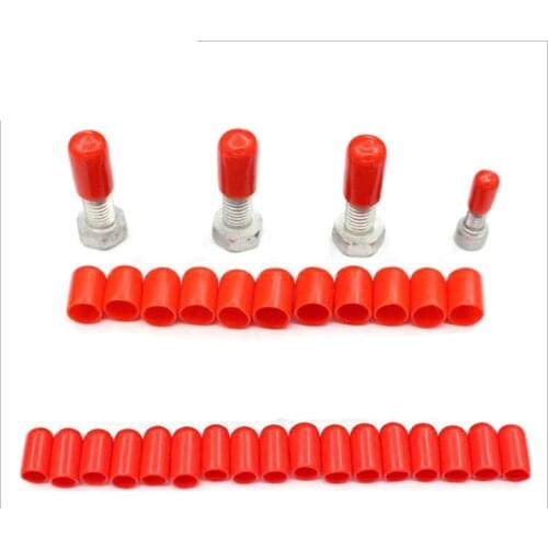 3 4 5 6 8 10 12mm End cap PVC Plastic Cable wire thread cover vinyl End cap PVC rubber steel pole tube pipe protecting water