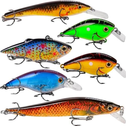 PROBEROS Almighty Mixed Fishing Lure Kits Wobbler Crankbait Swimbait Minnow Hard Baits Spiners Bass Baits Set Fishing Tackle