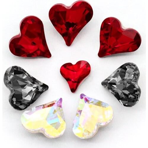 Astrobox Fancy K9 Heart Crystal Rhinestone Glue On Nail Art Loose Beads Used For Nail Art DIY Manual Clothing & Accessories