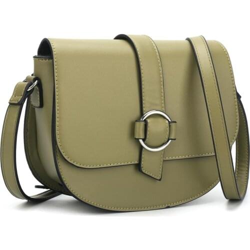 Women 2020 Female Crossbody Shoulder Bag Feminina Pu Leather Simple Design Daliy Saddle Bag |CB1102S