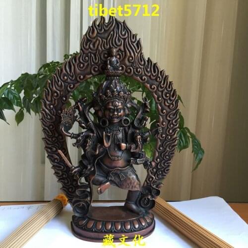 Tibetan Buddhist brass nice looking Vajra Krodha Mahabala Ucchusma buddha statue Garden Decoration 100% real Brass brass