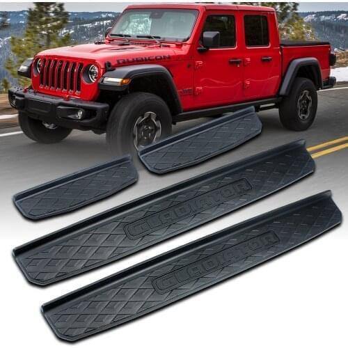 Door Sill Guards Fit for 2020 Gladiator Door Sill Guards Entry Plate Cover with Gladiator Logo