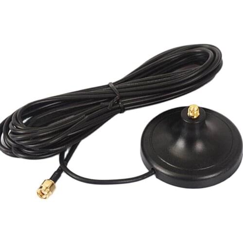 1PC 2.4GHz antenna base with 3M extension cable RP SMA male connector magnetic base for router