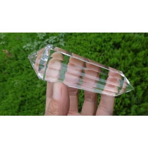 13 sided VOGEL Style Closest 99.99% Clear QUARTZ CRYSTAL DT POINT Healing 134g Free Shipping