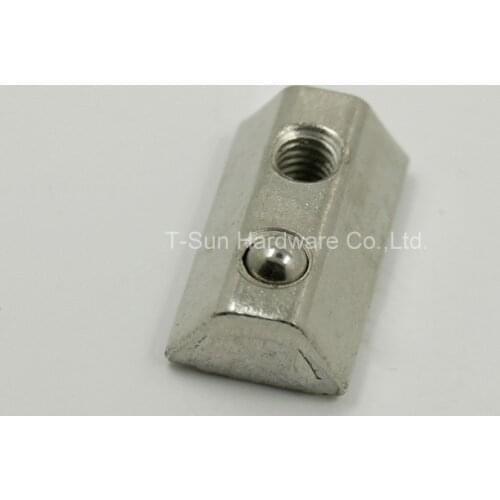 3030 M4 Roll-in T Spring Nut / M4 Half Round Elasticity Spring Nut for 3030 Aluminium Profile Slot Groove 6