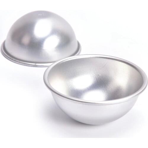3D Aluminum Sphere Bath Bomb Cake Pan Tin Baking Pastry Ball Mould