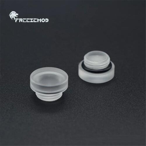 2pcs FREEZEMOD Acrylic Water Plug Glossy Hand Twisting Water Stop Lock Transparent G1/4 Plug MOD PC Water Cooling HDT-PM2