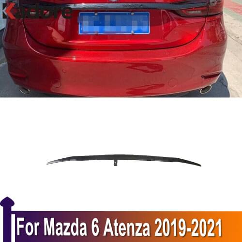 Car Styling Accessories For Mazda 6 Atenza 2019 2020 2021 Carbon Fiber Rear Trunk Lid Cover Trim Tailgate Boot Protection Strip