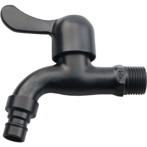 Matt black G1/2'' Washing Machine Tub Tap 304 Stainless Steel Brushed Clod Water Faucet Wall Mount Outdoor Garden Faucet