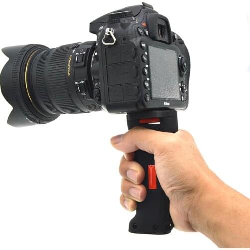 For Gopro Action Camera DSLR SLR Camera Smartphone 1/4" Screw Vlog Handle Anti-Shock Hand Grip Stabilizer Photography Accessory