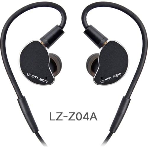 LZ Z04A In Ear Earphone Dynamic Drive HIFI IEM Metal Headset Earbud With Detachable Detach MMCX Cable MMCX Detachable