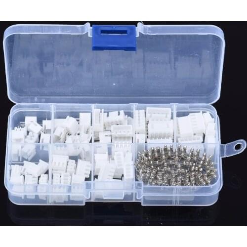 40 Set 2.54mm Terminal Pin Crimp Pitch Terminal Housing Header PCB Wire Connectos Kit 2p/3p/4p/5 Pin with Box