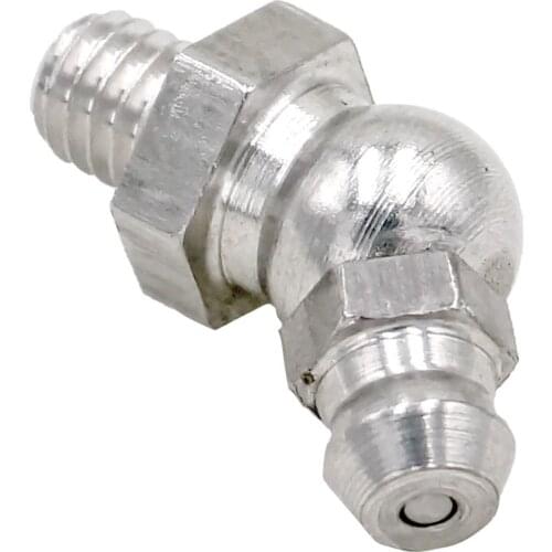 M6 x 1mm Metric male 45 Degree 304 Stainless Steel Grease Zerk Nipple Fitting For grease gun