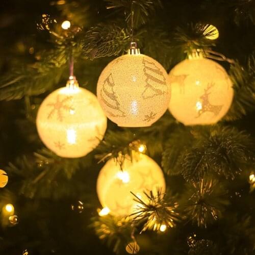 New Christmas Light Balls Christmas Decoration Christmas Tree Pendant For New Year Creative Gift Pendant With Light Ball Pendant