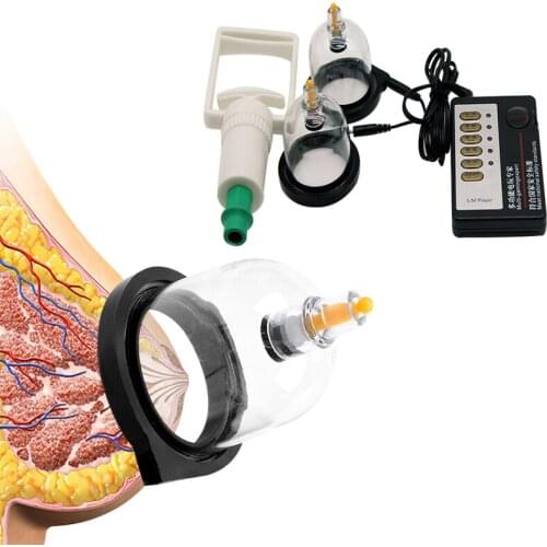 Electric Shock Nipple Sucker Vacuum Breast Enhancer Clitoris/Nipple Sucker Twist Pump Massager Medical Themed Sex Toys For Women