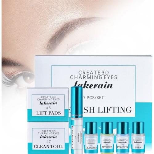7Pcs/Set Professional Eyes Woman Beginner Eyelash & Brow Lift Kit Lash Lifting Tools