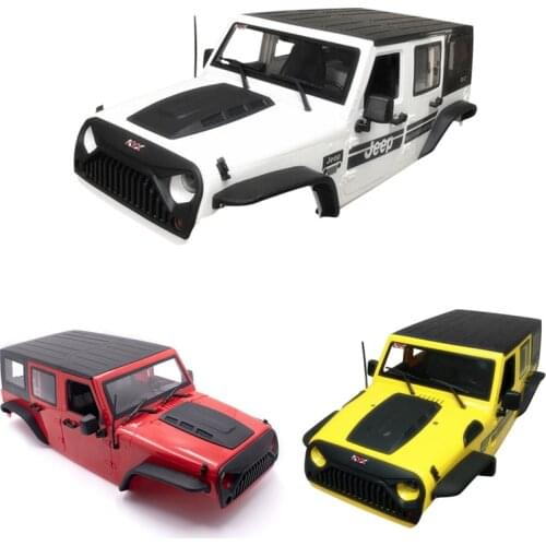 Rc Car Shell Wrangler Jeep Finished Body 313mm For 1/10 Remote Control Car SCX10 II 90046 TRX4 RC4WD Toys Off-Road Crawler Truck