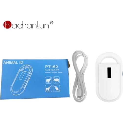 Rfid FDX-B/A animal tag Microchip reader ISO chip Portable OLED pet dog cat scanner 134.2khz for rfid glass tag animal microchip