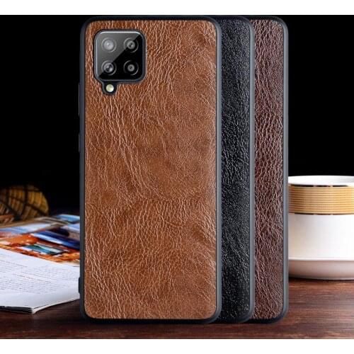 Luxurious leather case for Samsung galaxy A42 5G case with Business design ,with TPU+PC 2in1 material