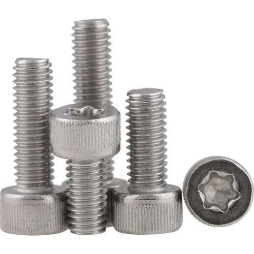 M3M4M5 304 Anti-theft and Anti-disassembly Inner Plum Blossom Cup Head Screw Hexagon Flower Cylindrical Head Screw GB2671 50Pcs