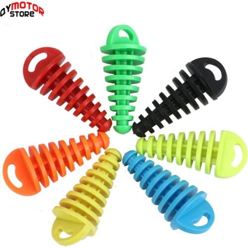 Brand New Motorcycle Exhaust Pipe Motocross Tailpipe PVC Air-bleeder Plug Exhaust Silencer Muffler Wash Plug Pipe Protector