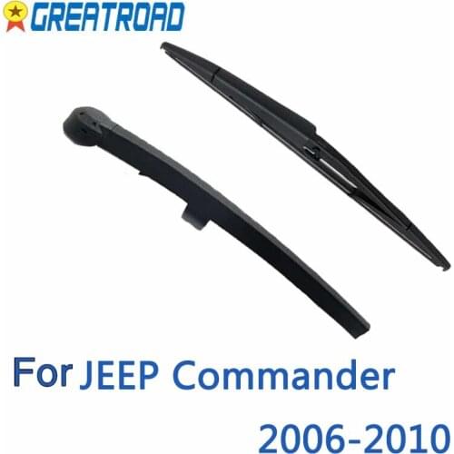 Rear Wiper Blade And Arm For JEEP Commander 2006 2007 2008 2009 2010 Windscreen Rubber Car Accessories Rear Window