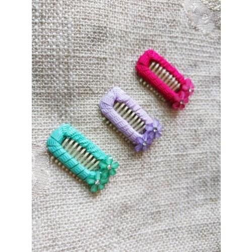 New Pet Flower head Wig accessories Clip spring clip Must snap clip flowers casket BB rounds clips 20pcs