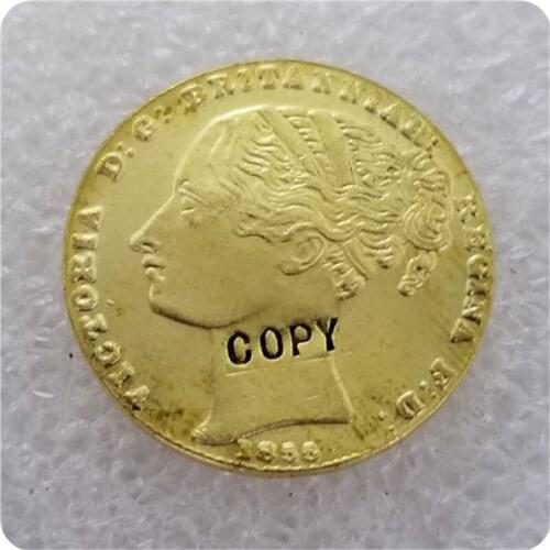 1855 Sydney Mint Sovereign copy coin