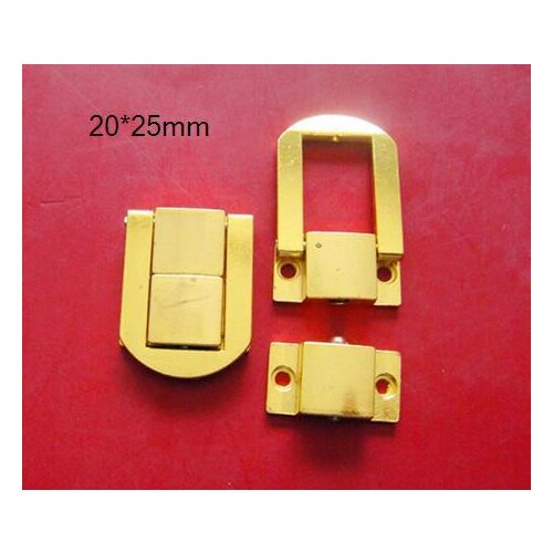 30pcs/lot 20*25mm Antique Small Square Buckles Lock Buckle Antique Wine jewel Furniture Wooden Box Drawer Travel Case Decoration