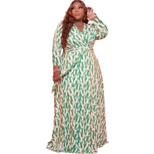5XL 4XL Plus Size African Dresses For Women 2021 Africa Clothes Dress Print Dashiki Ladies Clothing Africa Office Lady Dress