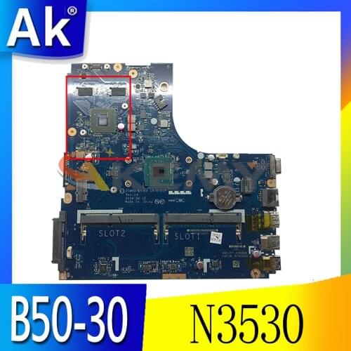 Akemy ZIWB0/B1/E0 LA-B101P Is Suitable For Lenovo B50-30 Laptop Motherboard CPU N3530 GT820M (with fingerprint) 100% Test