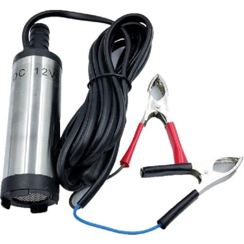 Free shipping 12V 24V Oil Pump Flow: 12L/min Pumping Diesel Oil Submersible Pumps Electric mini Field car For Water Pump 12V 24V