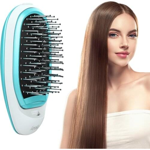 Wireless Portable Straightening Comb Negative Ion Anti-static Smooth Hair Combs Straightener Beauty Styling Tools
